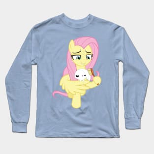 Fluttershy brushing Angel Long Sleeve T-Shirt